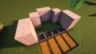The farm's basic outlining walls (Image via Mojang)